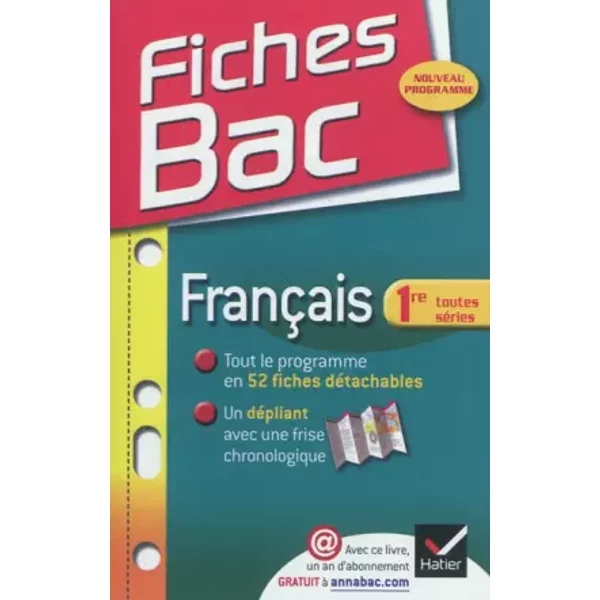 Fiches Bac FrançAis 1Re Toutes SéRies: Fiches De Cours - PremièRe Toutes SéRies - Sophie Saulnier-image