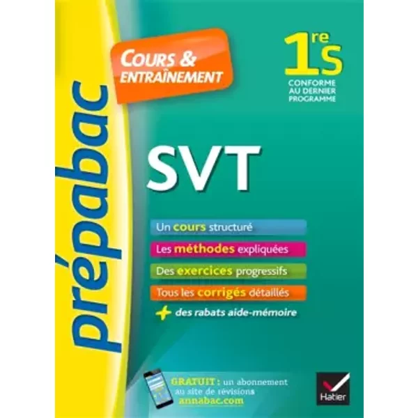 Svt 1Re S - PréPabac Cours & EntraîNement: Cours, MéThodes Et Exercices Progressifs (PremièRe S) - Jacques Bergeron Et Jean-Claude Hervé-image
