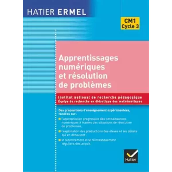 Apprentissages NuméRiques Et RéSolution De ProblèMes CM1 - Ermel, Inrp, Roland Charnay, Jacques Douaire, Collectif-image