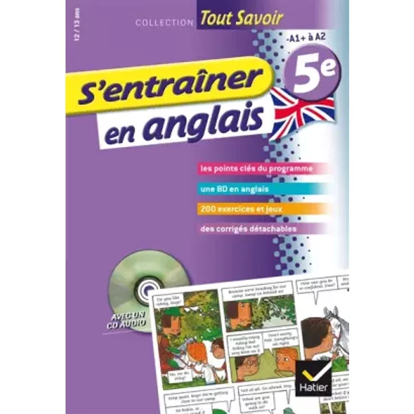 S'entraîNer En Anglais 5E - Tout Savoir: Cahier De RéVision Et D'entraîNement - Laurent Dedryver-image