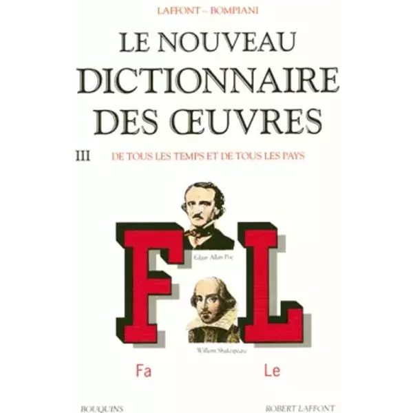 Le Nouveau Dictionnaire Des Oeuvres De Tous Les Temps Et De Tous Les Pays, Tome 3 : De F à L - Robert Laffont, Valentino Bompiani-image