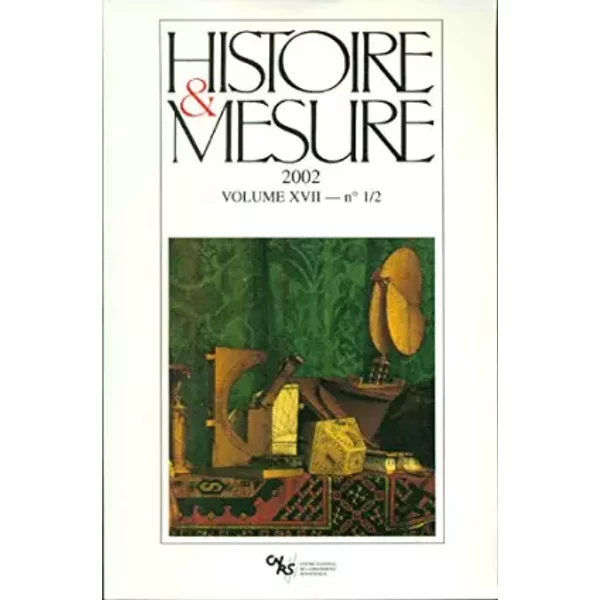Histoire Et Mesure 17/1-2 - Collectif-image