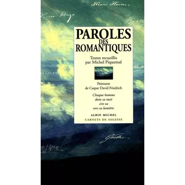 Paroles Des Romantiques - Michel Piquemal, Caspar David Friedrich-image