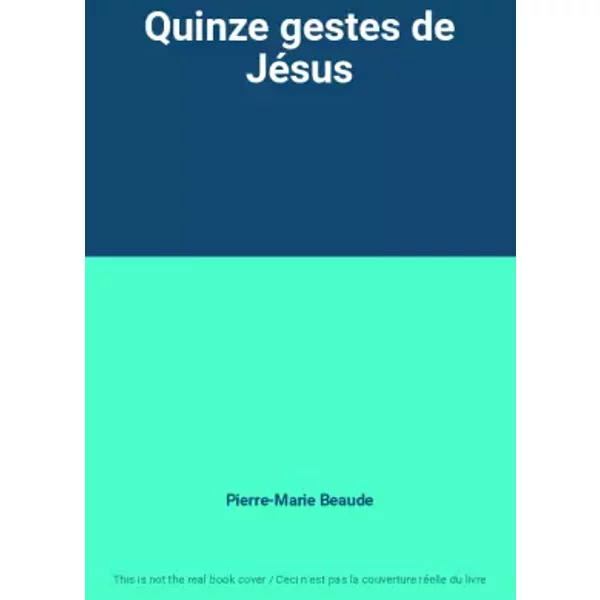 Quinze Gestes De JéSus - Pierre-Marie Beaude-image