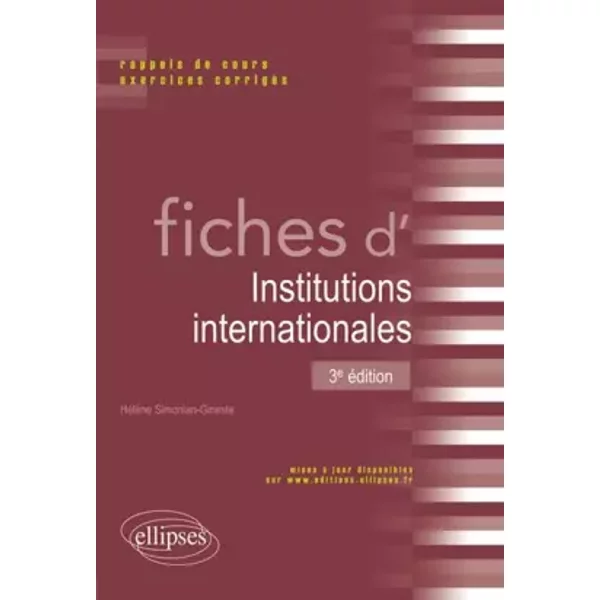 Fiches D'institutions Internationales - HéLèNe Simonian-Gineste-image