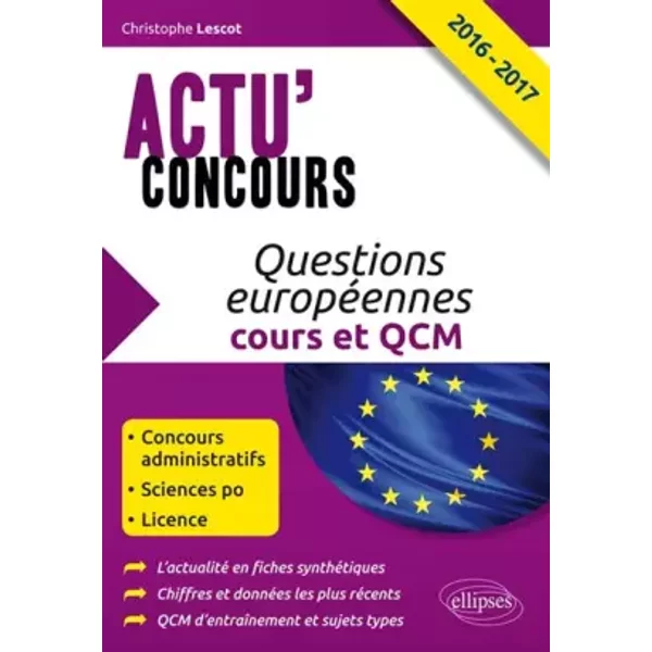 Questions EuropéEnnes Cours Et Qcm 2016-2017 - Christophe Lescot-image