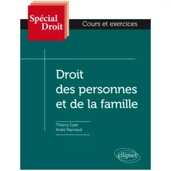 Droit Des Personnes Et De La Famille - Thierry Garé, AnaïS Raynaud-image