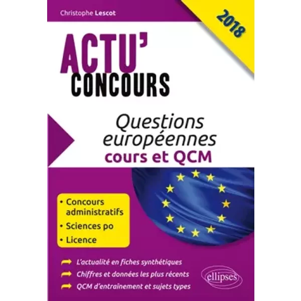 Questions EuropéEnnes - Cours Et Qcm 2018 - Lescot Christophe-image