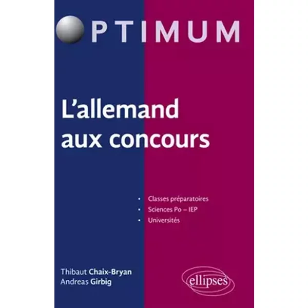 L'allemand aux concours - Thibaut Chaix-Bryan, Andreas Girbig