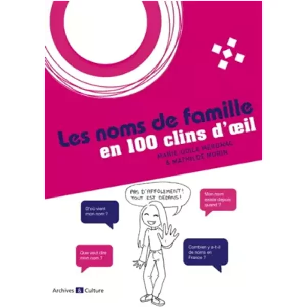 Les Noms De Famille En 100 Clins D'oeil - Marie-Odile Mergnac, Mathilde Morin-image