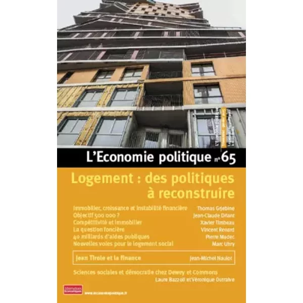 L'economie Politique - NuméRo 65 - Revue Trimestrielle Janvier 2015 - Collectif-image