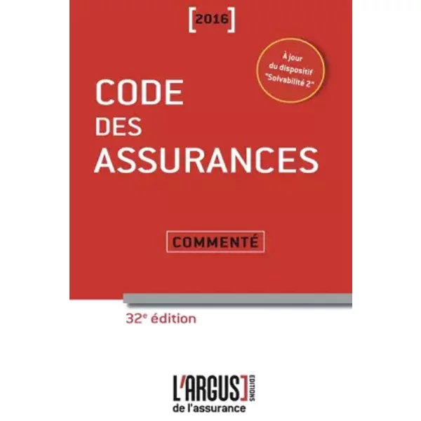 Code Des Assurances 2016 Commenté - Jean Bigot, Collectif-image