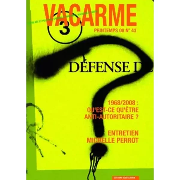 Vacarme - N°43: Printemps 08 - Collectif-image