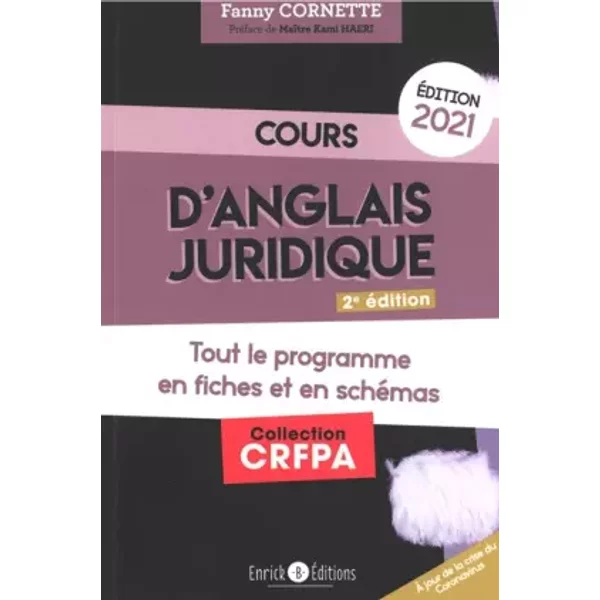 Cours D'anglais Juridique (2021) - Cornette Fanny Et Haeri Kami-image