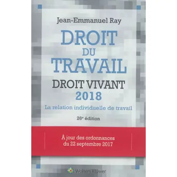 Droit Du Travail, Droit Vivant 2018. La Relation Individuelle De Travail. A Jour Des Ordonnances De Septembre 2017 - Jean-Emmanuel Ray-image