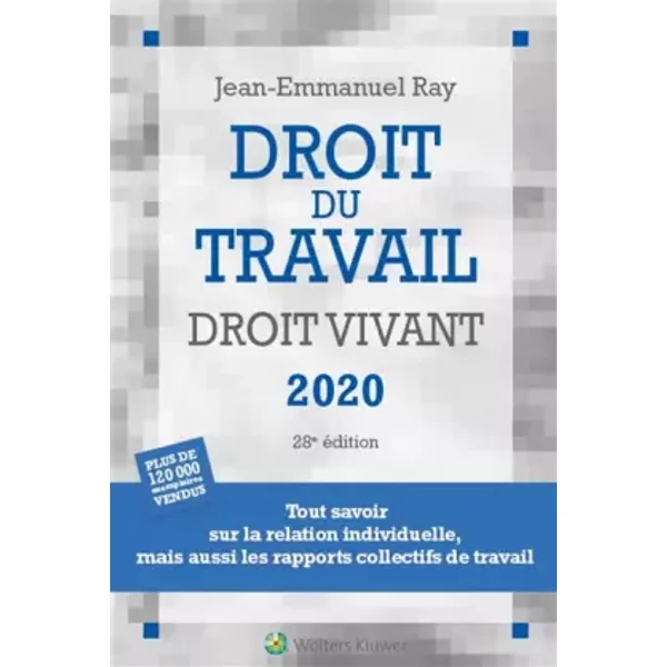 Droit Du Travail, Droit Vivant 2020: Tout Savoir Sur La Relation Individuelle, Mais Aussi Les Rapports Collectifs De Travail - Jean-Emmanuel Ray-image
