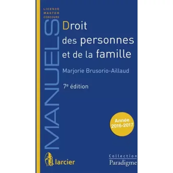 Droit Des Personnes Et De La Famille - Brusorio AILLAUD-M-image