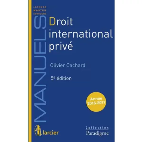 Droit International Privé - CACHARD-O-image