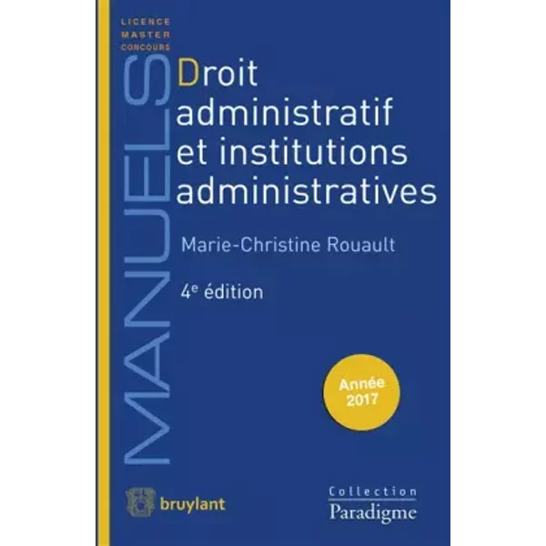 Droit Administratif Et Institutions Administratives - Marie-Christine Rouault-image