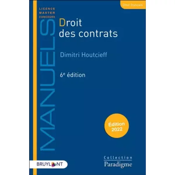 Droit Des Contrats - Dimitri Houtcieff-image