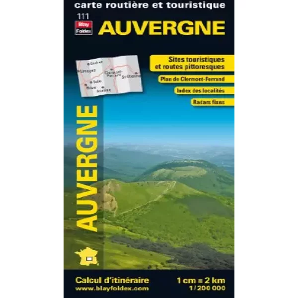 Auvergne, Carte RéGionale, RoutièRe Et Touristique - Blay-Foldex-image