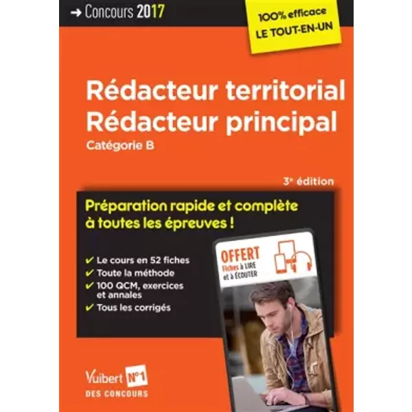 Concours RéDacteur Territorial Et RéDacteur Principal - CatéGorie B - PréParation Rapide Et ComplèTe à Toutes Les éPreuves - Co - Collectif-image