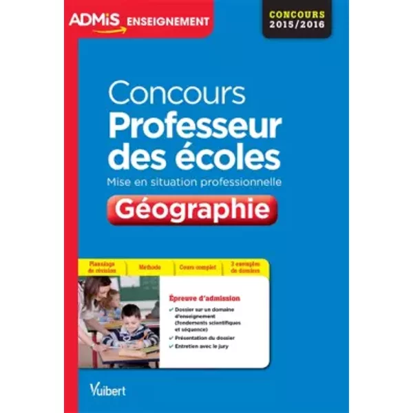 Concours Professeur Des éColes - GéOgraphie - Mise En Situation Professionnelle - Crpe 2016 - Marc Loison, Nicolas Lebrun-image