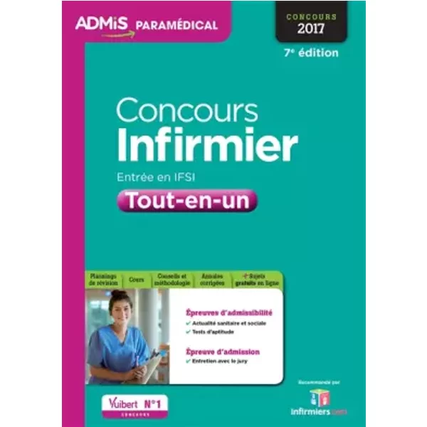 Concours Infirmier - EntréE En Ifsi - Tout-En-Un - Concours 2017 - JéRôMe Jean, Muriel Moutarlier, Virginie SerrièRe-image