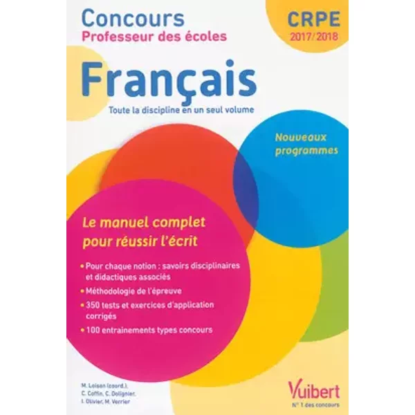 Concours Professeur Des éColes FrançAis Le Manuel Complet Pour RéUssir L'éCrit - Marc Loison-image