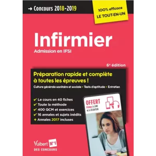 Concours Infirmier : Admission En Ifsi, PréParation Rapide Et ComplèTe A Toutes Les éPreuves : Concours - ÉDition 2018-2019 - Collectif-image