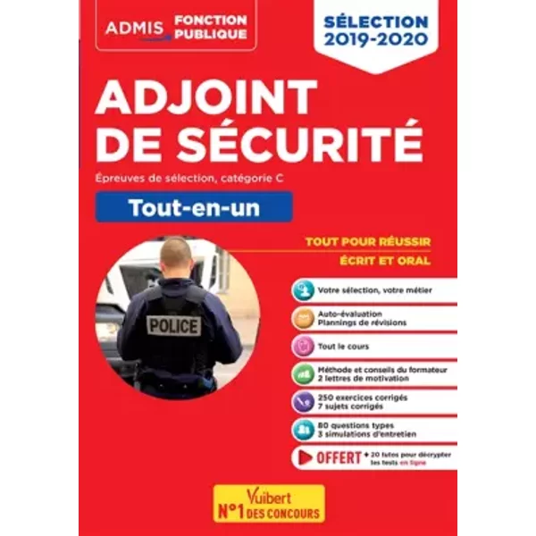 Adjoint De SéCurité - CatéGorie C - Tout-En-Un: Concours 2019-2020 - FrançOis Lavedan-image
