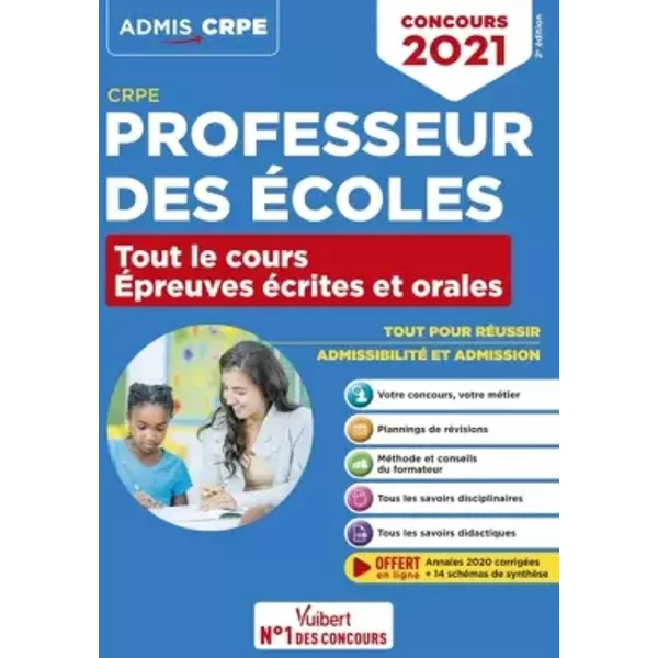 Crpe - Concours Professeur Des éColes - Tout Le Cours Des éPreuves éCrites Et Orales: Admissibilité Et Admission - Concours 2021 - Eric Greff, Guy Houbron, Guy Legrand, André Mul, Isabelle Pasquier, Haimo Groenen, Marc Loison-image