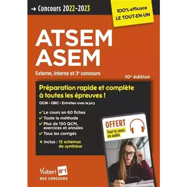 Concours ATSEM et ASEM - Catégorie C - Préparation rapide et complète à toutes les épreuves - Tout le cours en audio: Agent (territorial) sp - Élodie Laplace