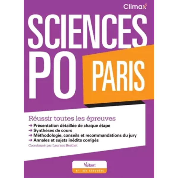 Concours De Sciences Po Paris - RéUssir Toutes Les éPreuves - Laurent Berthet Et Collectif-image