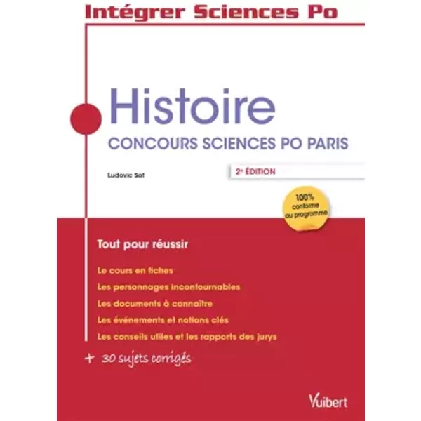 Histoire - Concours Sciences Po Paris - Tout Pour RéUssir - Ludovic Sot-image