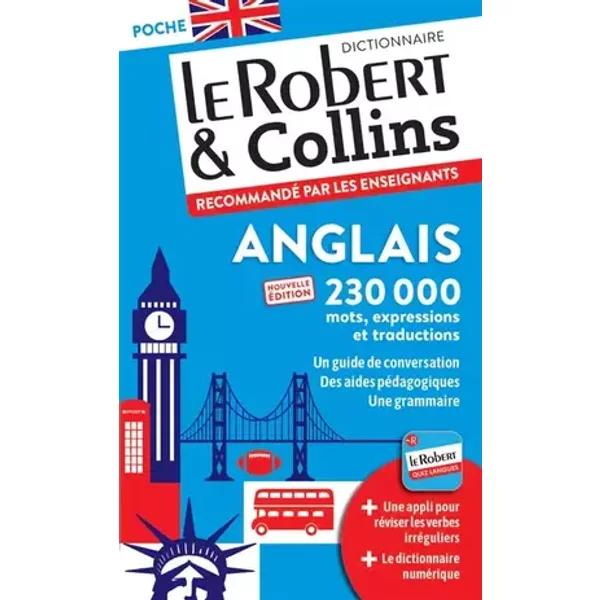Dictionnaire Le Robert & Collins Poche anglais et sa version numérique à télécharger PC - Nouvelle édition - Collectif