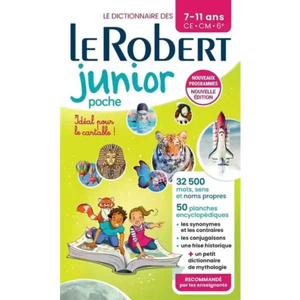 Dictionnaire Le Robert junior Poche - 7/11 ans - CE-CM-6e - Nouvelle édition - Collectif