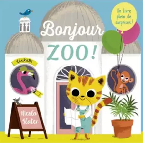 Bonjour Zoo ! – Livre D'éVeil à Volets Et Rabats – À Partir De 1 An - Nicola Slater-image