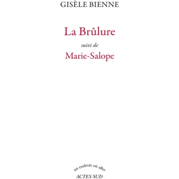 La BrûLure : Suivi De Marie-Salope - GisèLe Bienne-image