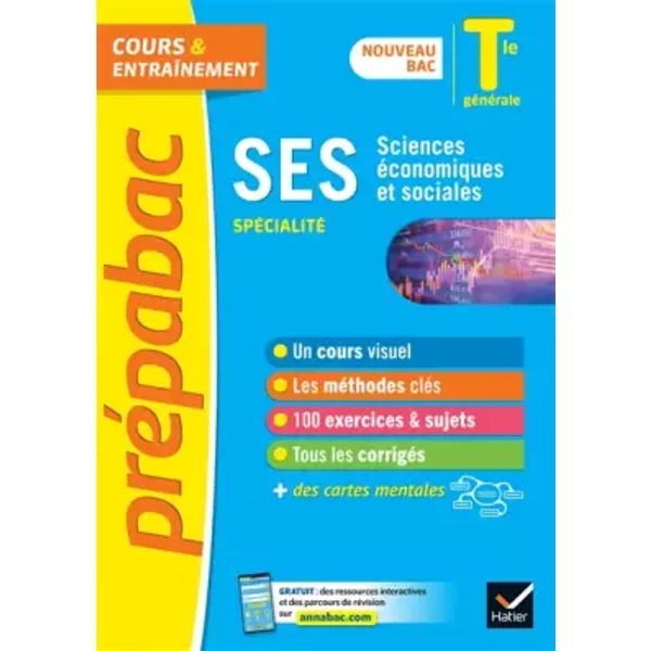 PréPabac SES Tle GéNéRale (SpéCialité) - Bac 2023: Nouveau Programme De Terminale - SéVerine Bachelerie-Marteau, Sylvie Godineau, CéLine Le Feuvre, Sylvain Leder, Denis Martin, FrançOis Porphire, Franck Rimbert, Gilles Seurin-image