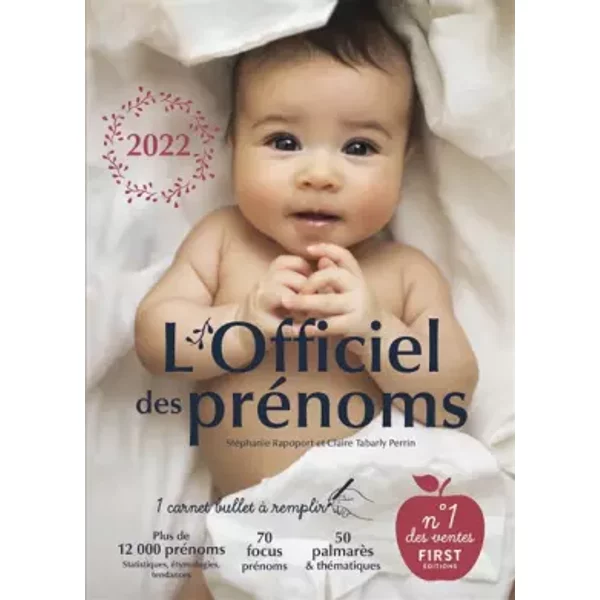 L'officiel Des PréNoms 2022 : Plus De 12 000 PréNoms - StéPhanie Rapoport, Claire Tabarly-image