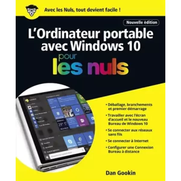 L'ordinateur Portable Avec Windows 10 Pour Les Nuls Grand Format, 2E éDition - Dan Gookin-image