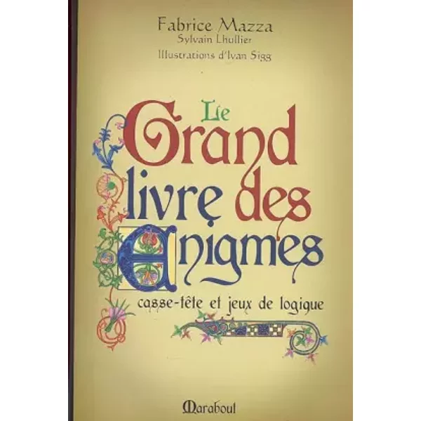 Le Grand Livre Des éNigmes - Casse-TêTe Et Jeux De Logique - Fabrice Mazza-image