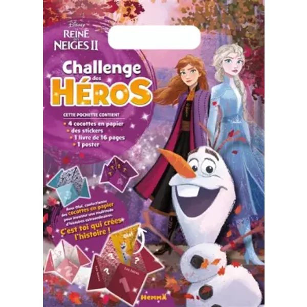 Disney La Reine Des Neiges 2 - Challenge Des HéRos - Pochette - ActivitéS De Jeux Et Pliages - DèS 6 Ans - Collectif-image
