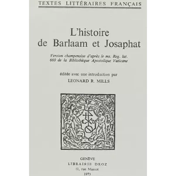 L'Histoire de Barlaam et Josaphat - Collectif