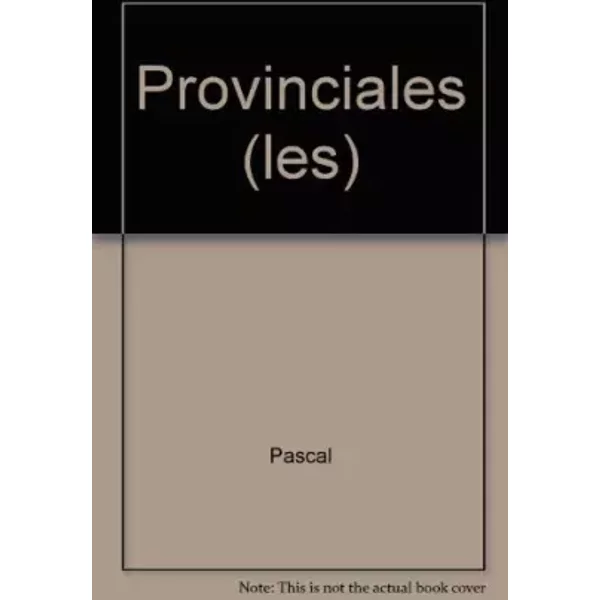 Provinciales (Les) - Pascal-image