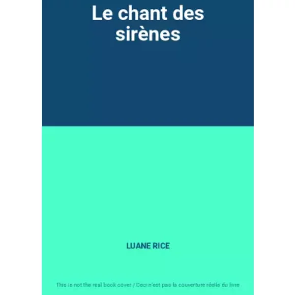 Le Chant Des SirèNes - Luane Rice-image