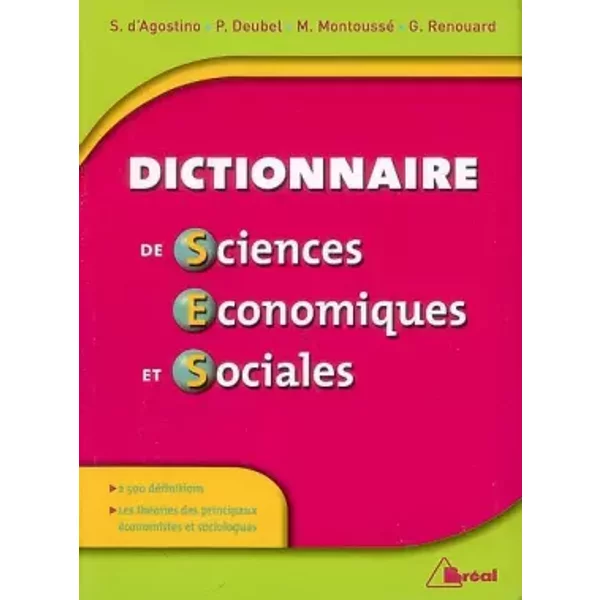 Dictionnaire De Sciences éConomiques Et Sociales - Philippe Deubel-image