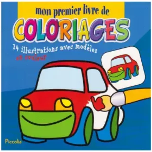 Mon Premier Livre De Coloriage/La Voiture - Piccolia-image