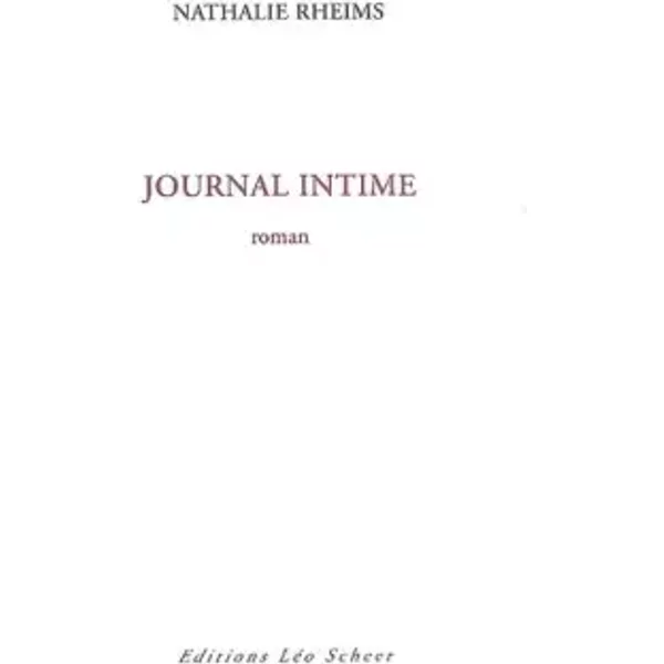 Journal Intime - Nathalie Rheims-image